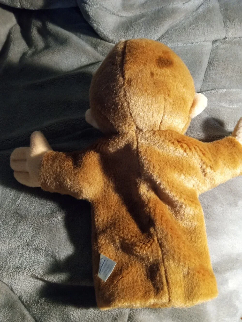 Applause Curious George Hand Puppet Plush Toy Brown Monkey